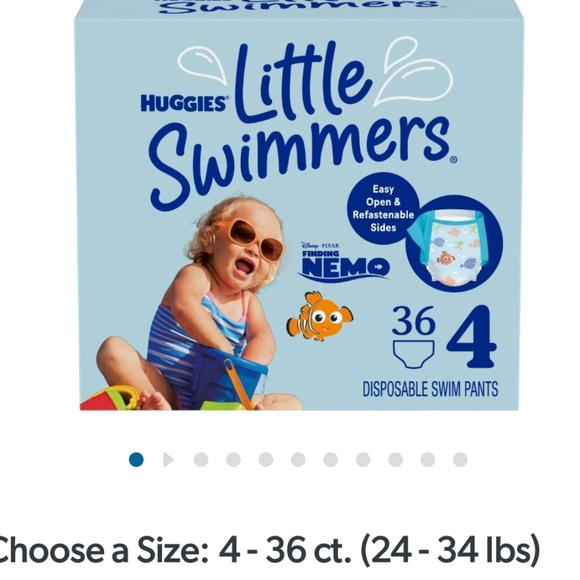 Huggies Little Swimmers Swim Diapers Size 4 - Picture 1 of 2